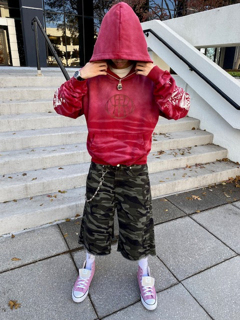 Red ‘Whisker Turban’ Hoodie