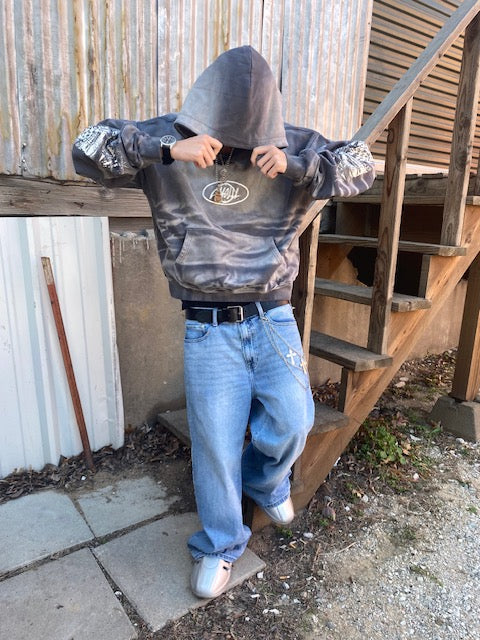 Gray ‘Whisker Turban’ Hoodie